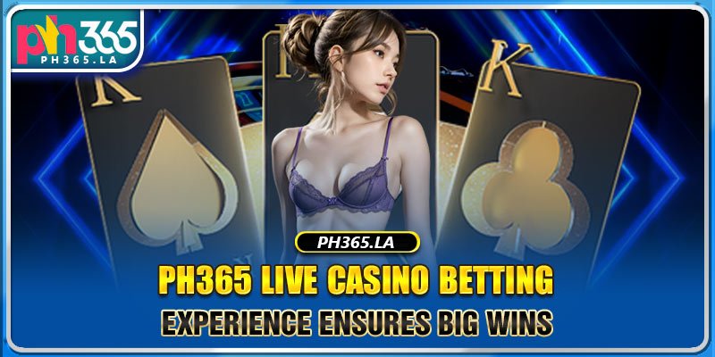 Ph365 Live Casino betting experience ensures big wins